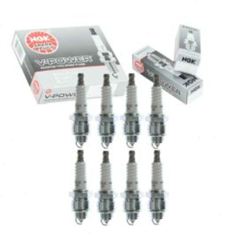 8 pc NGK V-Power Spark Plugs for 1972-1977 Plymouth Gran Fury 6.6L 7.2L V8