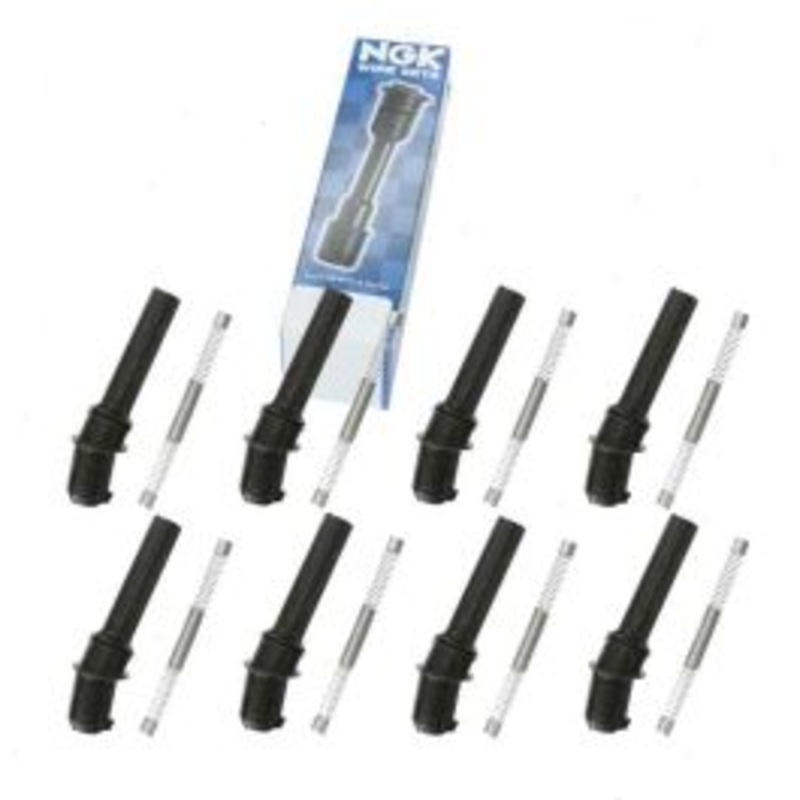 8 pc NGK Ignition Coil Boots for 1997-1998 Ford E-350 Econoline 5.4L V8