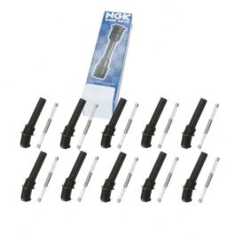 10 pc NGK Ignition Coil Boots for 2003-2005 Ford E-350 Club Wagon 6.8L V10