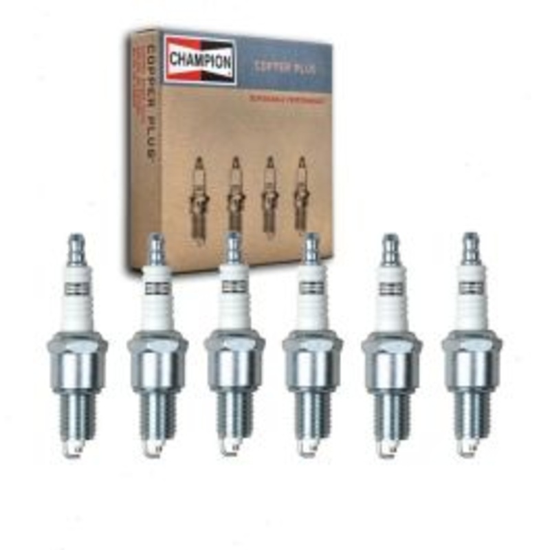6 pc Champion Copper Plus Spark Plugs for 1986-1988 BMW 325 2.7L L6