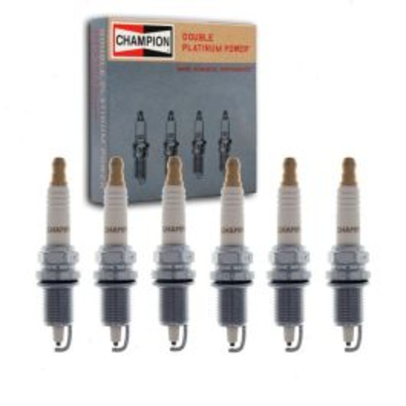 6 pc Champion Double Platinum 7953 QC12PEPB Spark Plugs