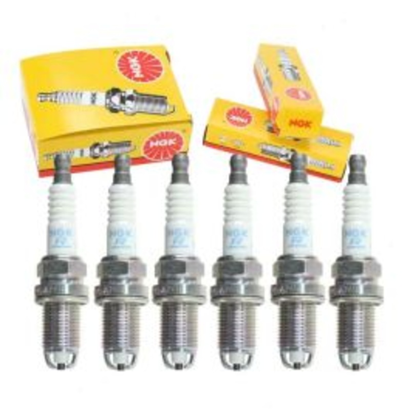6 pc NGK Standard Spark Plugs for 1993 BMW 525iT 2.5L L6