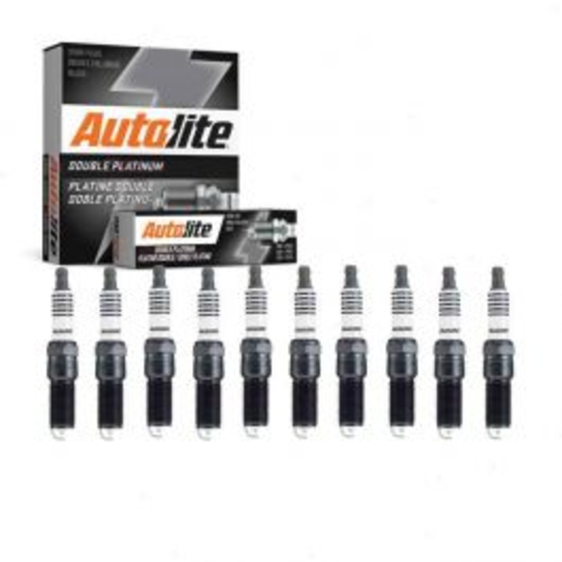 10 pc Autolite Double Platinum Spark Plug for 2008-2017 Dodge Viper 8.4L V10