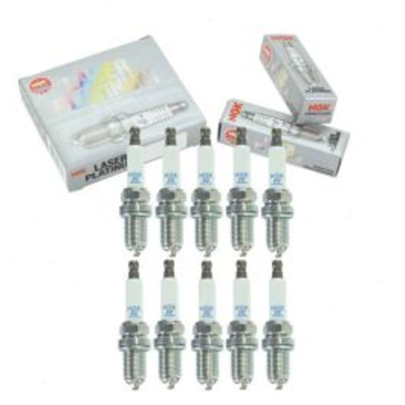 10 pc NGK Laser Platinum Spark Plugs for 2009-2010 Audi R8 5.2L V10