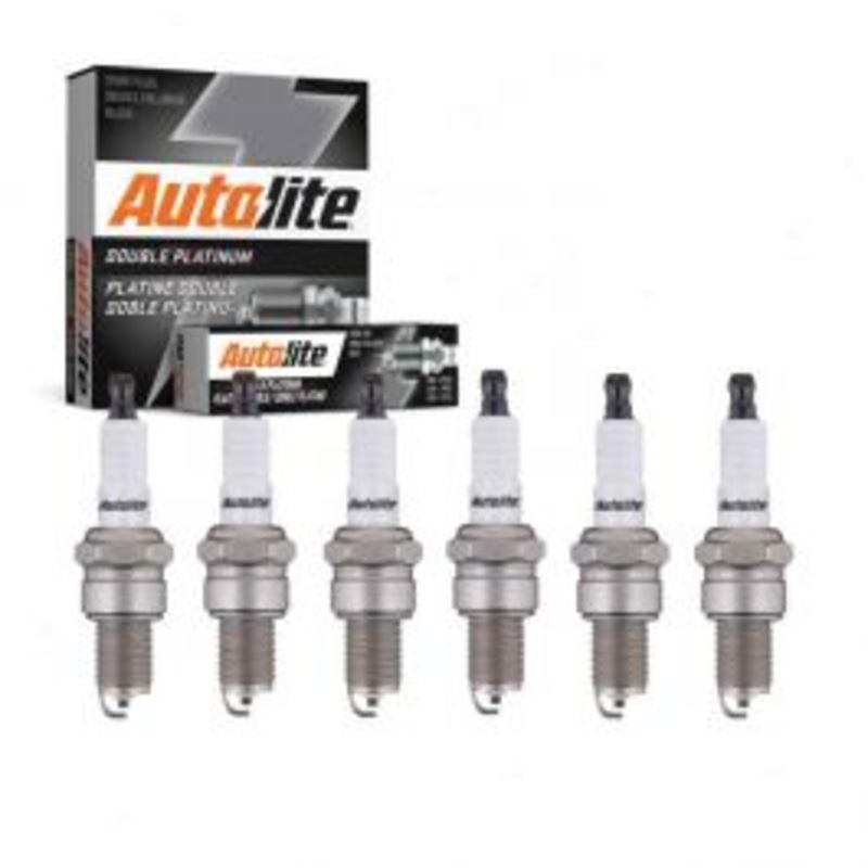 6 pc Autolite Double Platinum Spark Plug for 1971-1972 Fargo B200 Van 3.2L