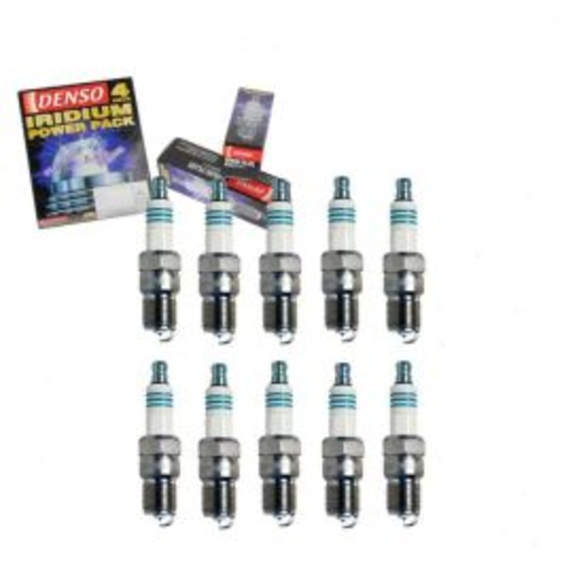 10 pc DENSO Iridium Power Spark Plugs for 1999-2004 Ford F-550 Super Duty 6.8L V10