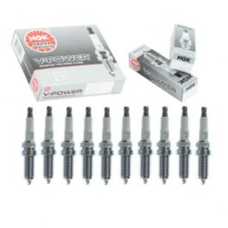 10 pc NGK V-Power 7787 LFR6C-11 Spark Plugs