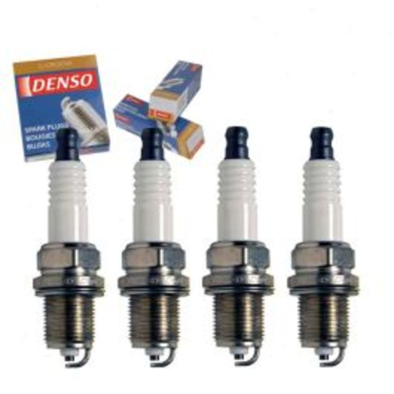 4 pc DENSO Standard U-Groove Spark Plugs for 1989-1990 Saab 9000 2.0L L4