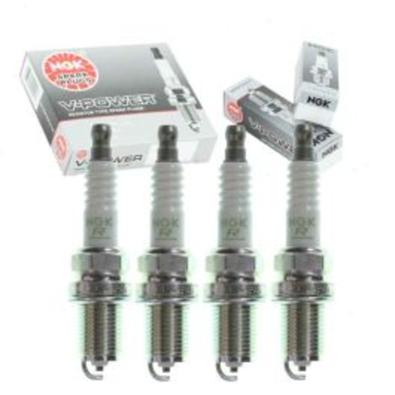 4 pc NGK V-Power Spark Plugs for 1998-2001 Chevrolet Metro 1.3L L4