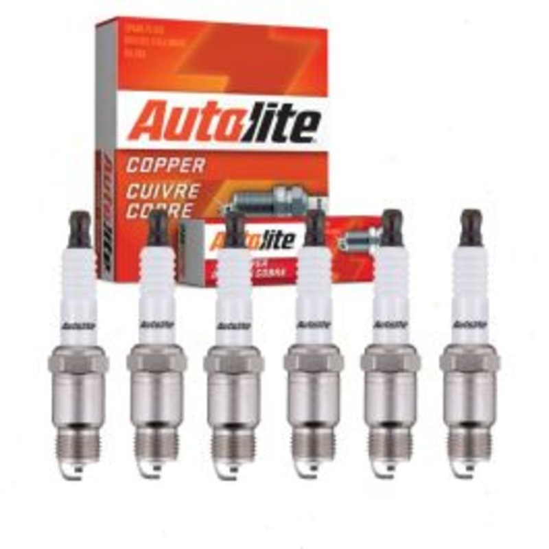 6 pc Autolite Copper Core Spark Plugs for 1971 GMC G35 G3500 Van 4.1L L6