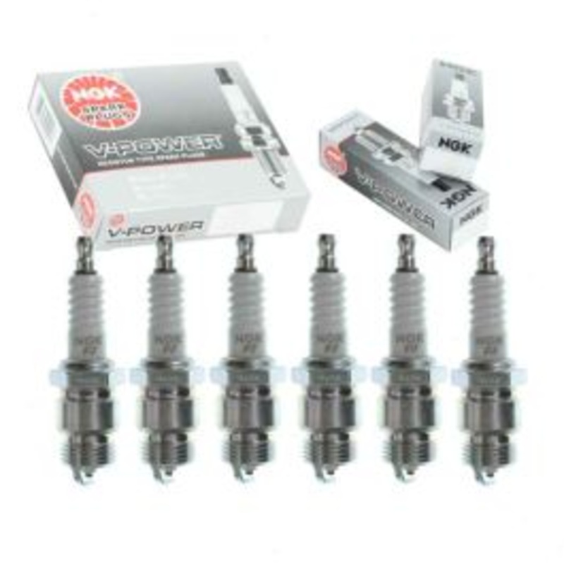 6 pc NGK V-Power Spark Plugs for 1966-1986 Ford Bronco 2.8L 3.3L 3.9L 4.9L L6