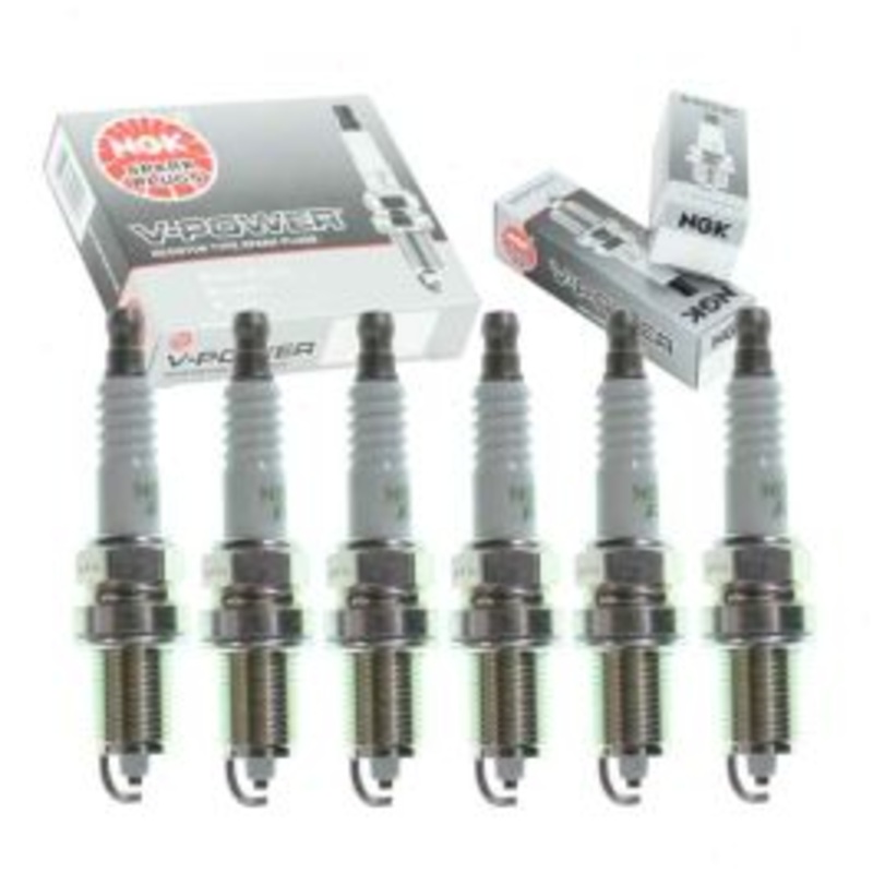 6 pc NGK V-Power Spark Plugs for 1989 Mazda MPV 3.0L V6