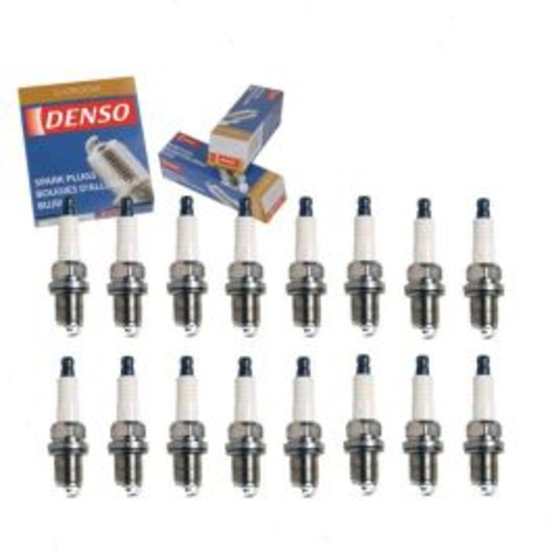 16 pc DENSO Standard U-Groove Spark Plugs for 2005 Mercedes-Benz SLK55 AMG 5.5L V8