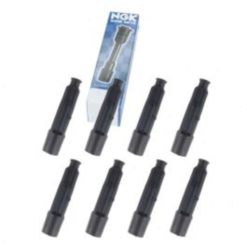 8 pc NGK Ignition Coil Boots for 1997 Mercedes-Benz E420 4.2L V8