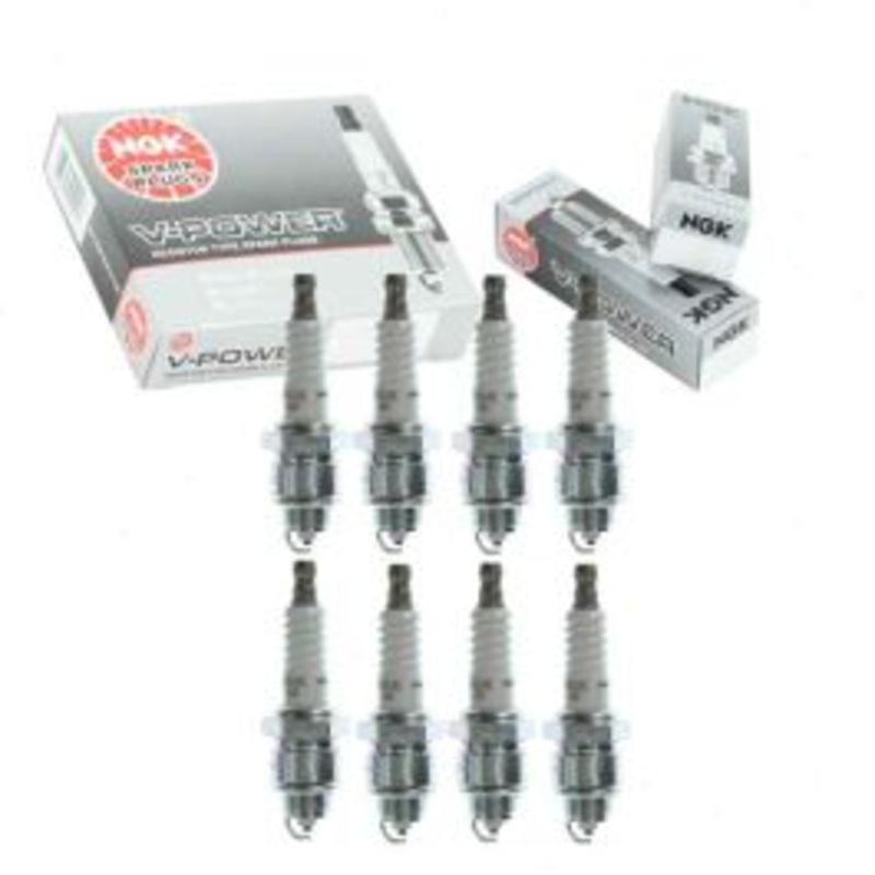 8 pc NGK V-Power Spark Plugs for 1968-1971 International MA1200 4.4L 5.0L V8