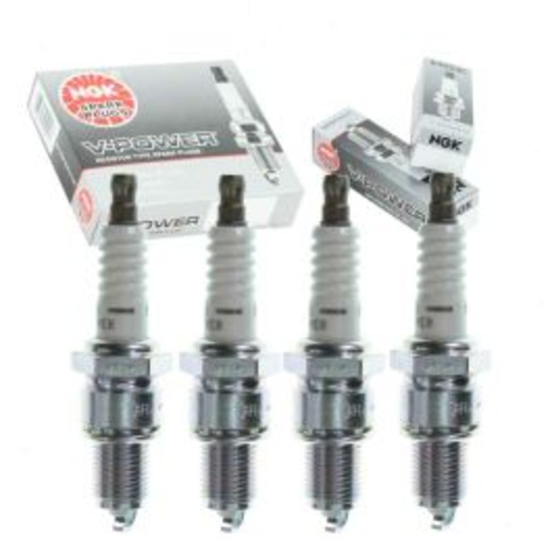 4 pc NGK V-Power Spark Plugs for 1962-1968 Chevrolet Chevy II 2.5L L4