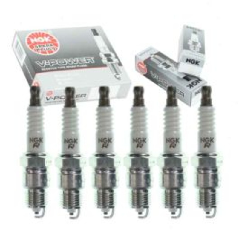 6 pc NGK V-Power Spark Plugs for 1971 GMC K15 K1500 Pickup 4.1L L6