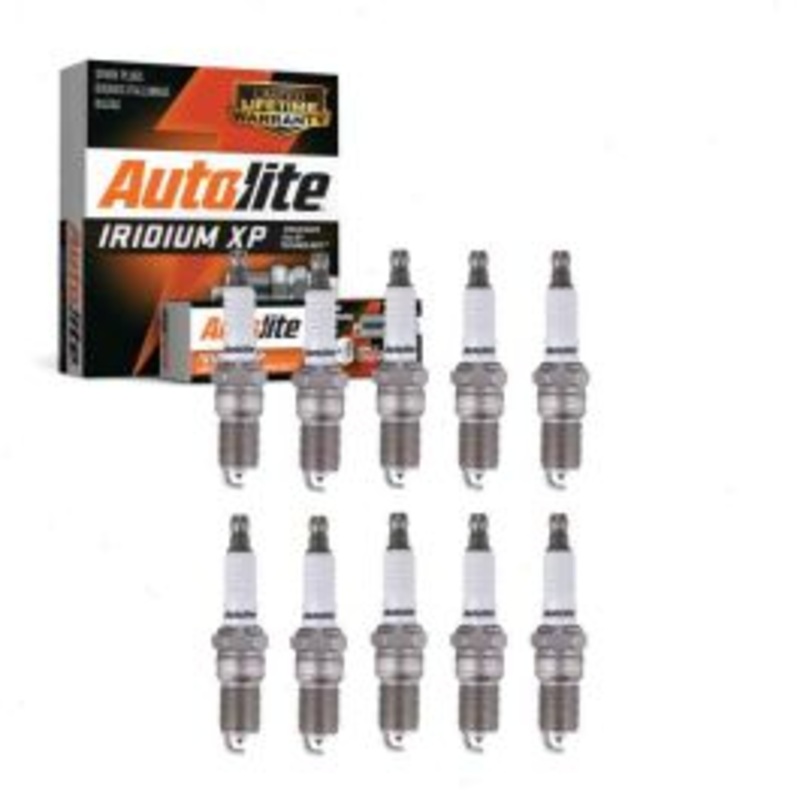 10 pc Autolite Iridium XP Spark Plug for 2003-2005 Ford E-350 Club Wagon