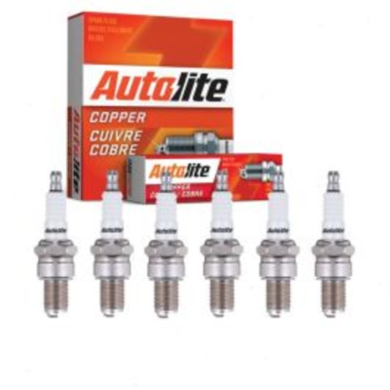 6 pc Autolite Copper Core Spark Plugs for 1949-1958 Jensen Interceptor 3.9L 4.0L L6