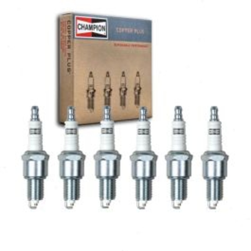 6 pc Champion Copper Plus Spark Plugs for 1964-1966 American Motors Classic 3.3L 3.8L L6