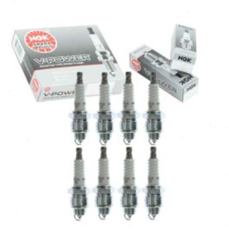 8 pc NGK V-Power Spark Plugs for 1968-1969 International 1300B 4.4L 5.0L V8