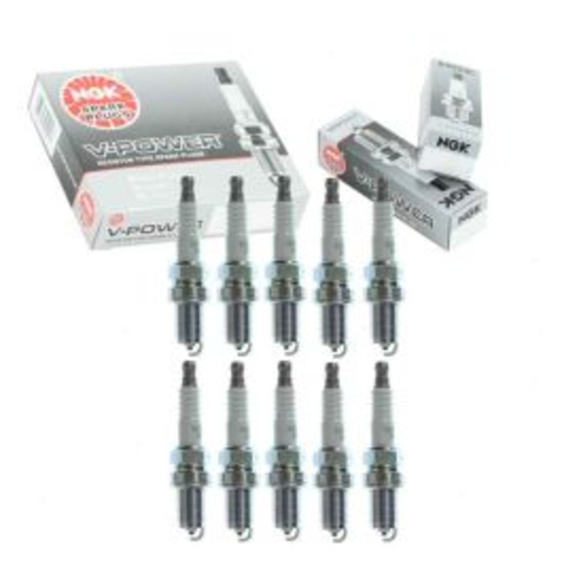 10 pc NGK V-Power 5632 BCPR6E-11 Spark Plugs
