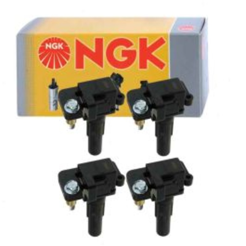4 pc NGK Ignition Coils for 2002-2003 Subaru Impreza 2.0L H4