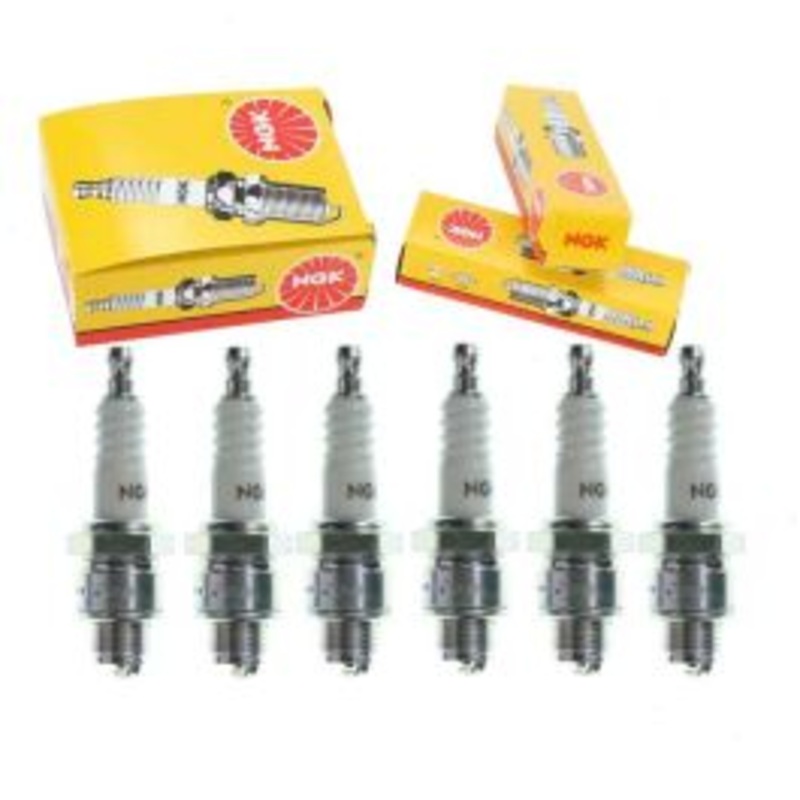 6 pc NGK Standard Spark Plugs for 1954 Ford Crestline 3.6L L6