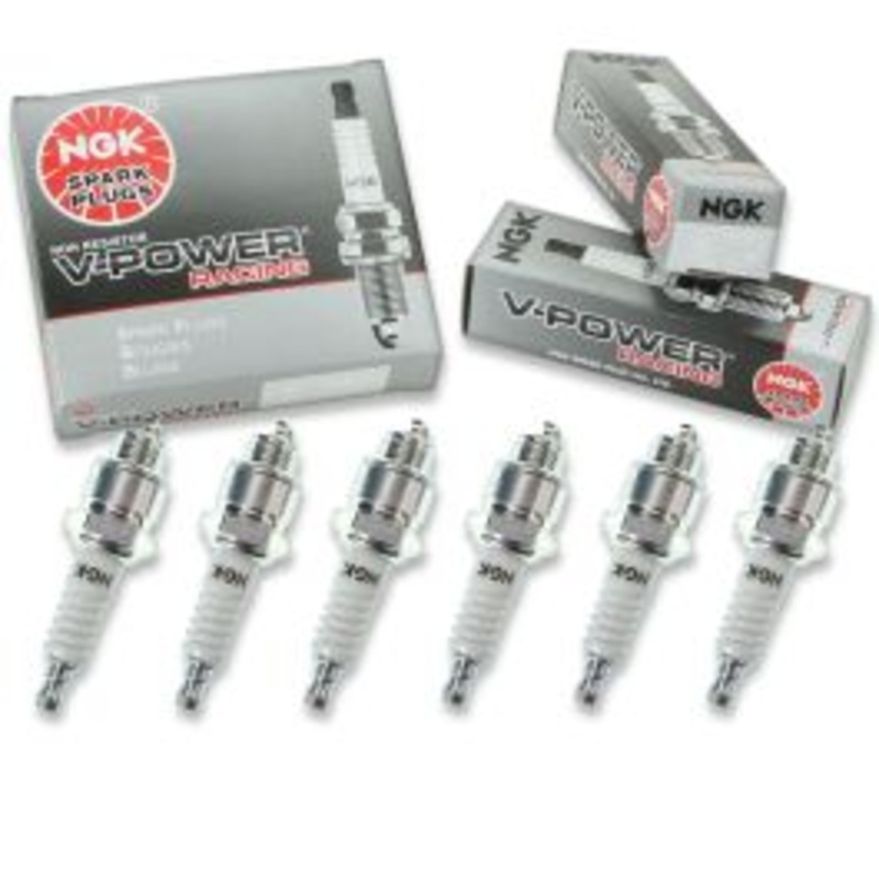 6 pc NGK V-Power Racing 2298 R5670-5 Spark Plugs