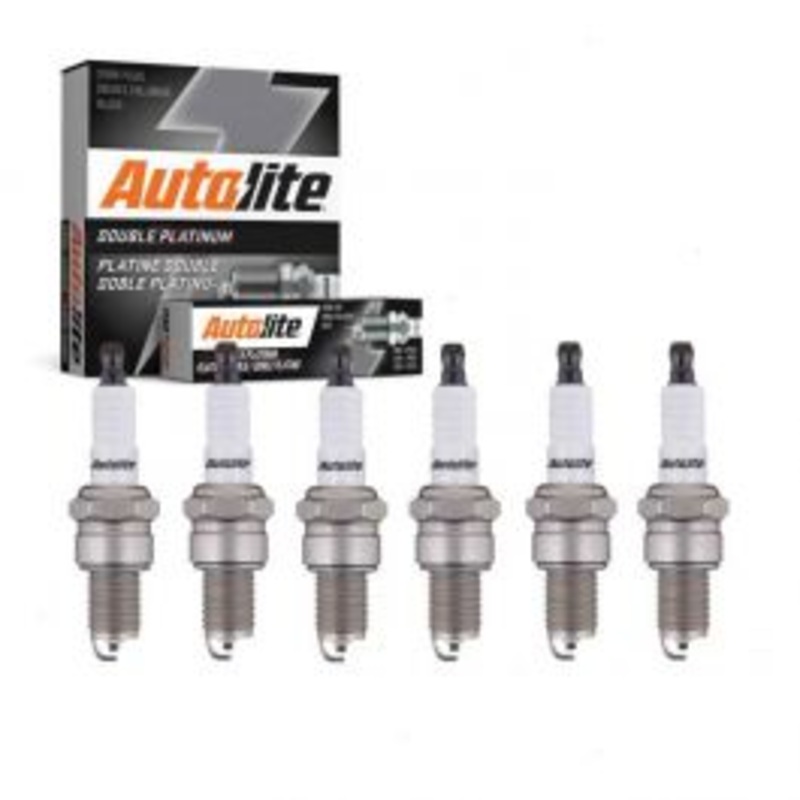 6 pc Autolite Double Platinum Spark Plug for 1975-1976 Mercedes-Benz 280