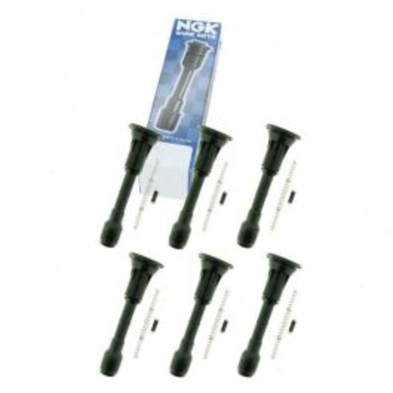 6 pc NGK Ignition Coil Boots for 2011-2012 Infiniti G25 2.5L V6