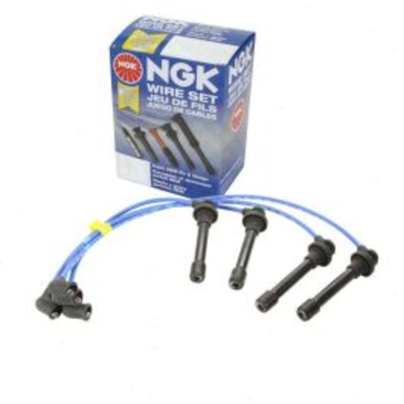 NGK Spark Plug Wire Set for 1993-1995 Honda Civic del Sol 1.6L L4