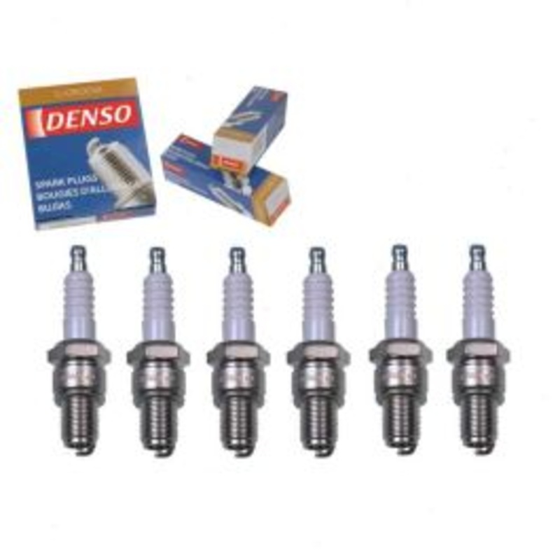 6 pc DENSO Standard U-Groove Spark Plugs for 1979 Nissan 280ZX 2.8L L6
