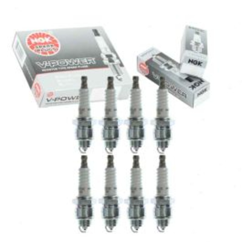8 pc NGK V-Power Spark Plugs for 1971-1973 International 1210 5.0L 5.7L 6.4L V8