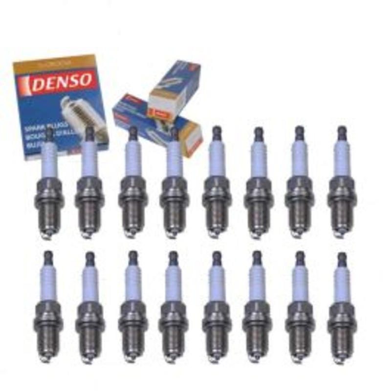 16 pc DENSO Standard U-Groove Spark Plugs for 2005-2006 Mercedes-Benz CL500 5.0L V8
