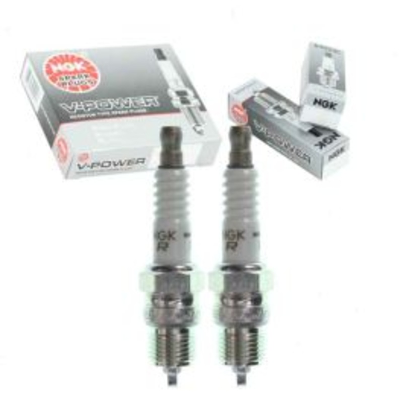2 pc NGK V-Power 7773 UR6 Spark Plugs