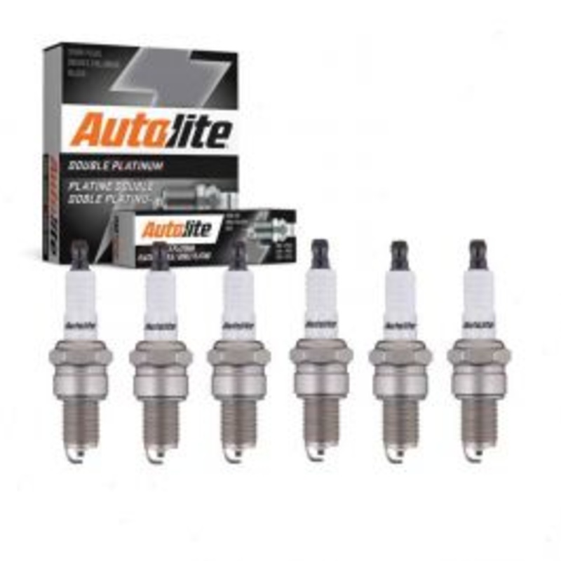 6 pc Autolite Double Platinum Spark Plug for 1966-1973 Jeep Wagoneer 3.8L