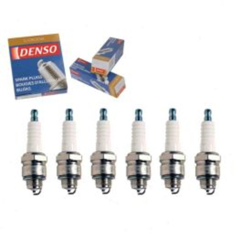 6 pc DENSO Standard U-Groove Spark Plugs for 1967 GMC C25 C2500 Pickup 5.0L V6