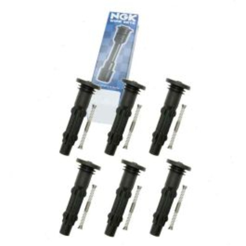 6 pc NGK Ignition Coil Boots for 2006-2009 Mercedes-Benz CLK350 3.5L V6