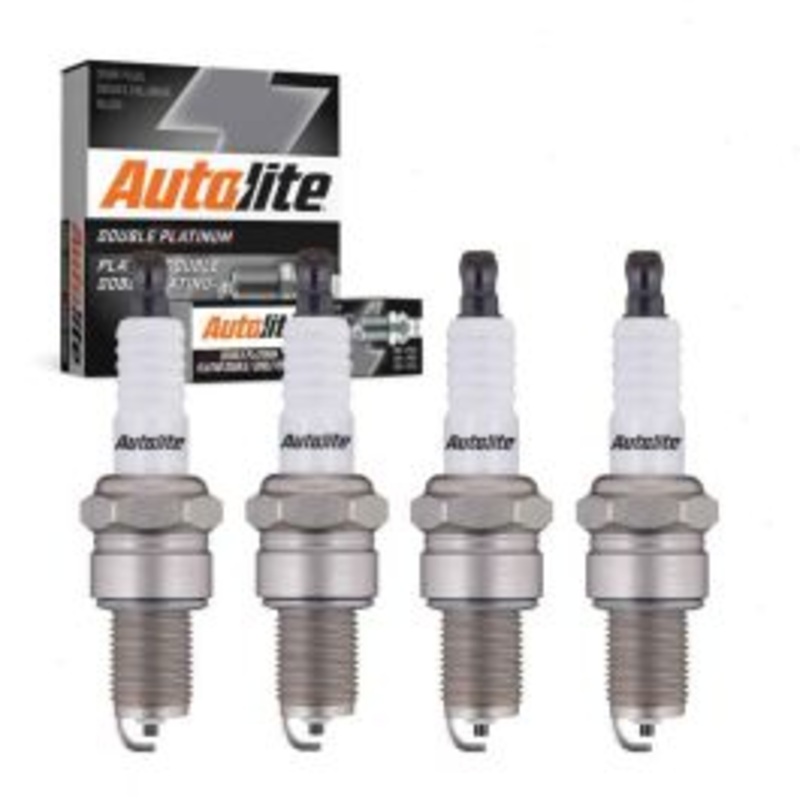 4 pc Autolite Double Platinum Spark Plug for 1989-1995 Dodge Spirit 2.2L