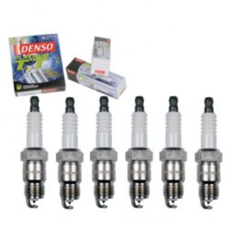 6 pc DENSO Platinum TT Spark Plugs for 1968-1974 Chevrolet P20 Van 4.1L 4.8L L6
