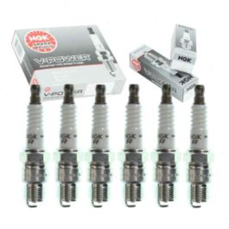 6 pc NGK V-Power Spark Plugs for 1975 Chevrolet K20 4.1L 4.8L L6