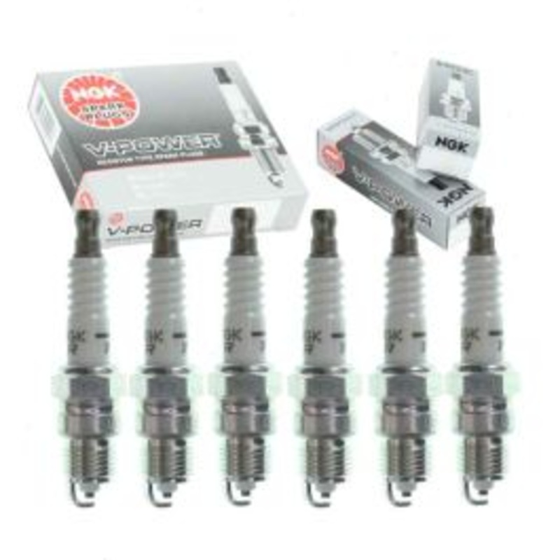 6 pc NGK V-Power Spark Plugs for 1984-1986 Jeep Wagoneer 2.8L V6