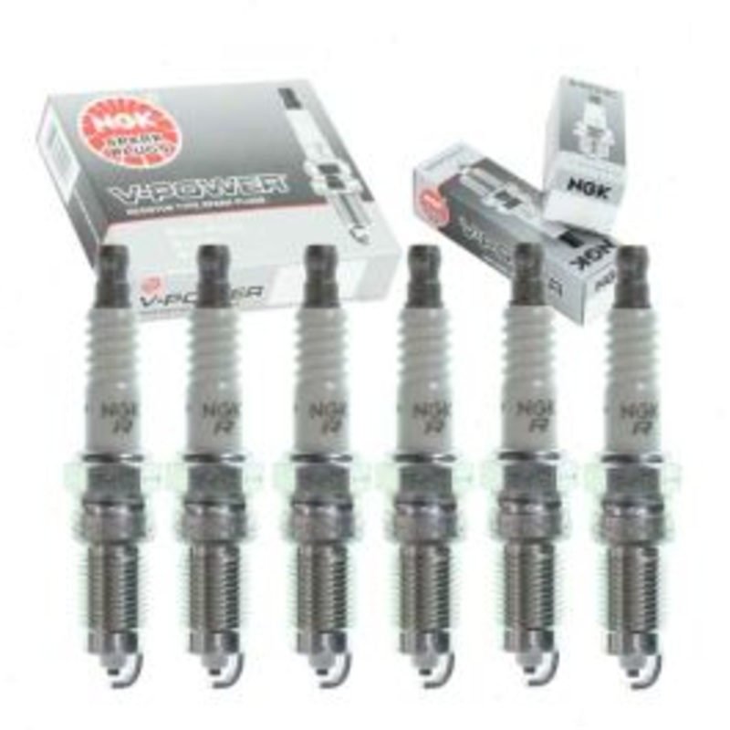 6 pc NGK V-Power Spark Plugs for 1984 Ford Mustang 3.8L V6