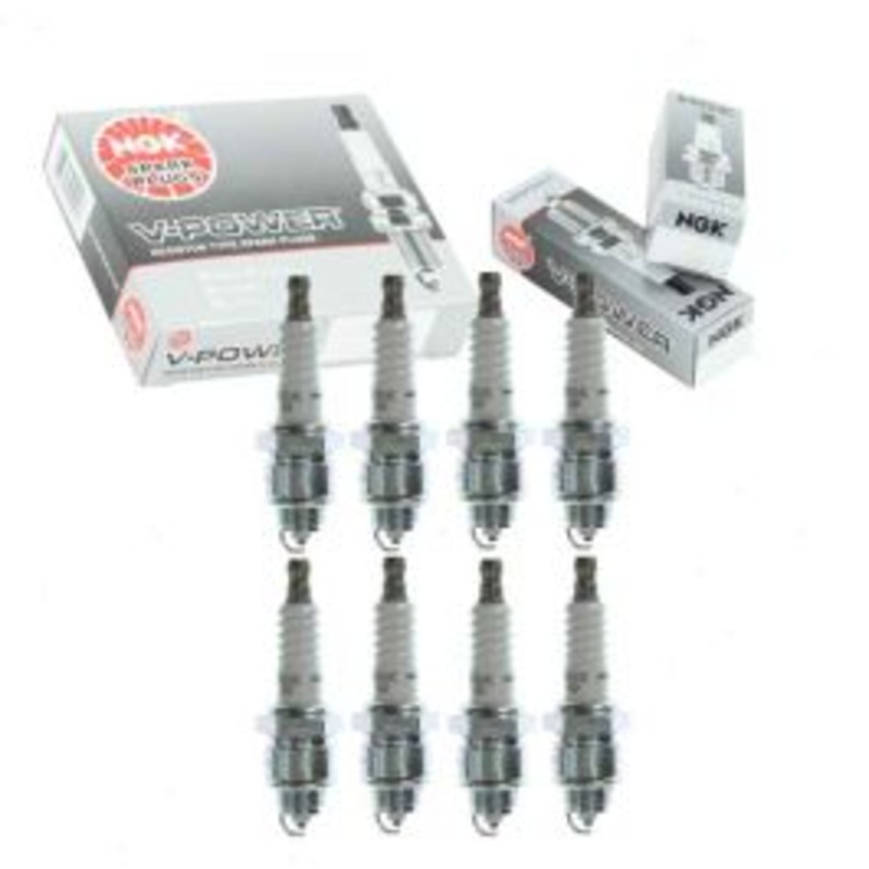 8 pc NGK V-Power Spark Plugs for 1963-1966 Dodge D100 Series 6.3L V8