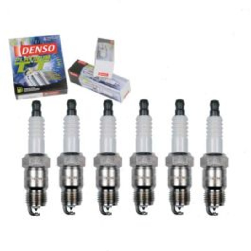 6 pc DENSO Platinum TT Spark Plugs for 1977-1986 Chevrolet K30 4.8L L6