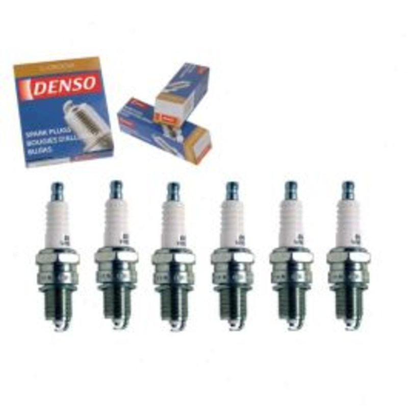 6 pc DENSO Standard U-Groove Spark Plugs for 1968-1974 Dodge W100 Pickup 3.7L L6