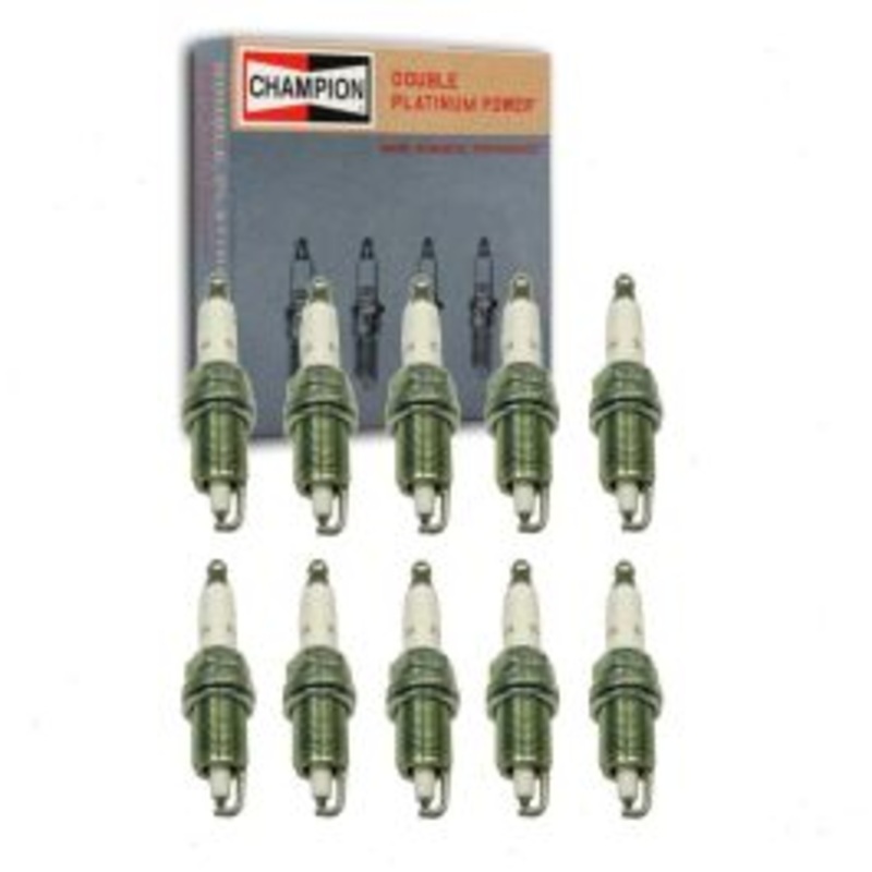 10 pc Champion Double Platinum 7712 QC12PEP Spark Plugs