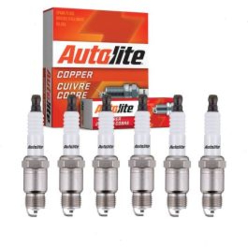 6 pc Autolite Copper Core Spark Plugs for 1980-1983 Plymouth Gran Fury 3.7L L6