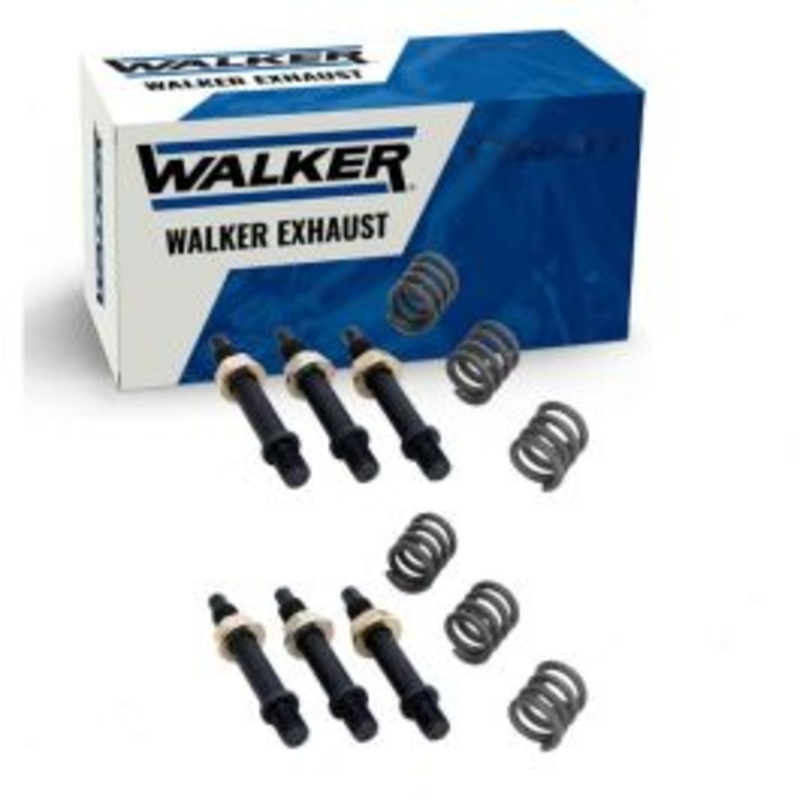 2 pc Walker Y-Pipe Inlets Exhaust Bolt & Springs for 1992-1995 Chevrolet K2500 Suburban 5.7L V8